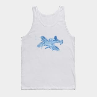 Blueprint Fighter Jet Tank Top